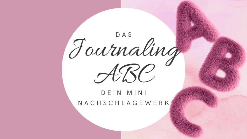 Überschrift des Beitrages und die Buchstaben A, B, C aus Plüsch in magenta